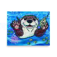 Image 1 of “Otteryourmind” matte fine art print