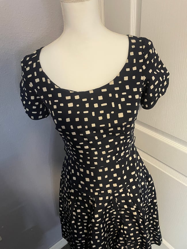Vintage Prada Fit & Flare Dress - Size 38 (Made in Italy)