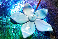 Image of Blue Flower Incense Holder