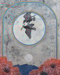 “Ravens” print by Zasha Welsh