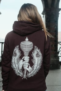 Image 1 of SPIRITUAL STRAIGHT EDGE /Hoodie (Maroon/Silver)