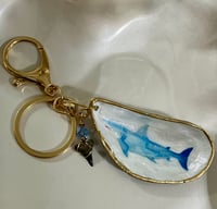Shark Shell and Shark Tooth Keychain/Bag Charm
