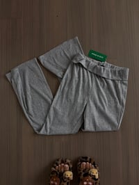gray rollover flare leggings (sz med)