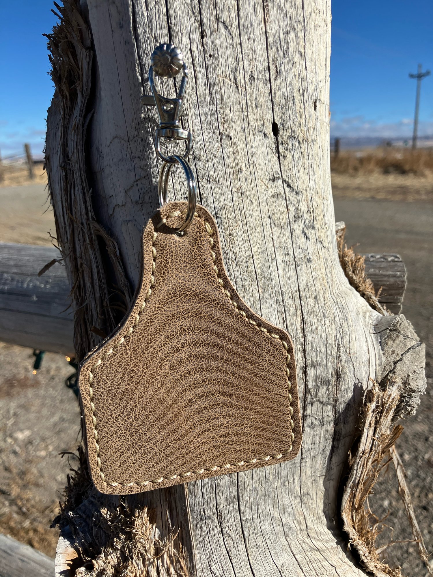 Image of Cow Tag Keychains