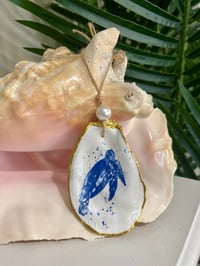 Sea Turtle Oyster Shell Ornament 2