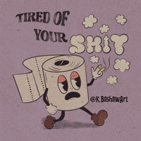 Image of Tired 8x8 Print 