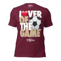 Image 1 of LOTG College Soccer Unisex T-shirt (Garnet & Gold)
