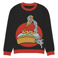 Image 8 of Alien Hotdog Knitted crew neck sweater