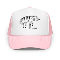 Image 19 of Foam trucker hat zebra 