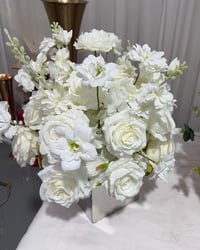 Image 2 of WHITE ROSE FLOWER BALLS FOR RENT ONLY 20 AND 30 CM