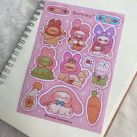 Image 2 of Bunnies? sticker sheet