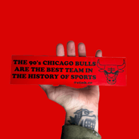 Image 2 of 1990’s Chicago Bulls Bumper Sticker