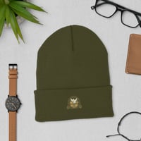 Image 2 of WASBY® Christian Cuffed Beanie | Embroidered Icon Logo | Faithwear Hat UK