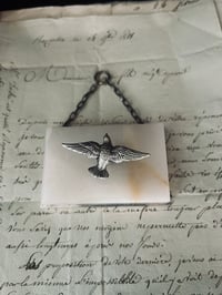 Image 2 of Très joli porte-rameau en marbre et métal argenté, époque Art Déco