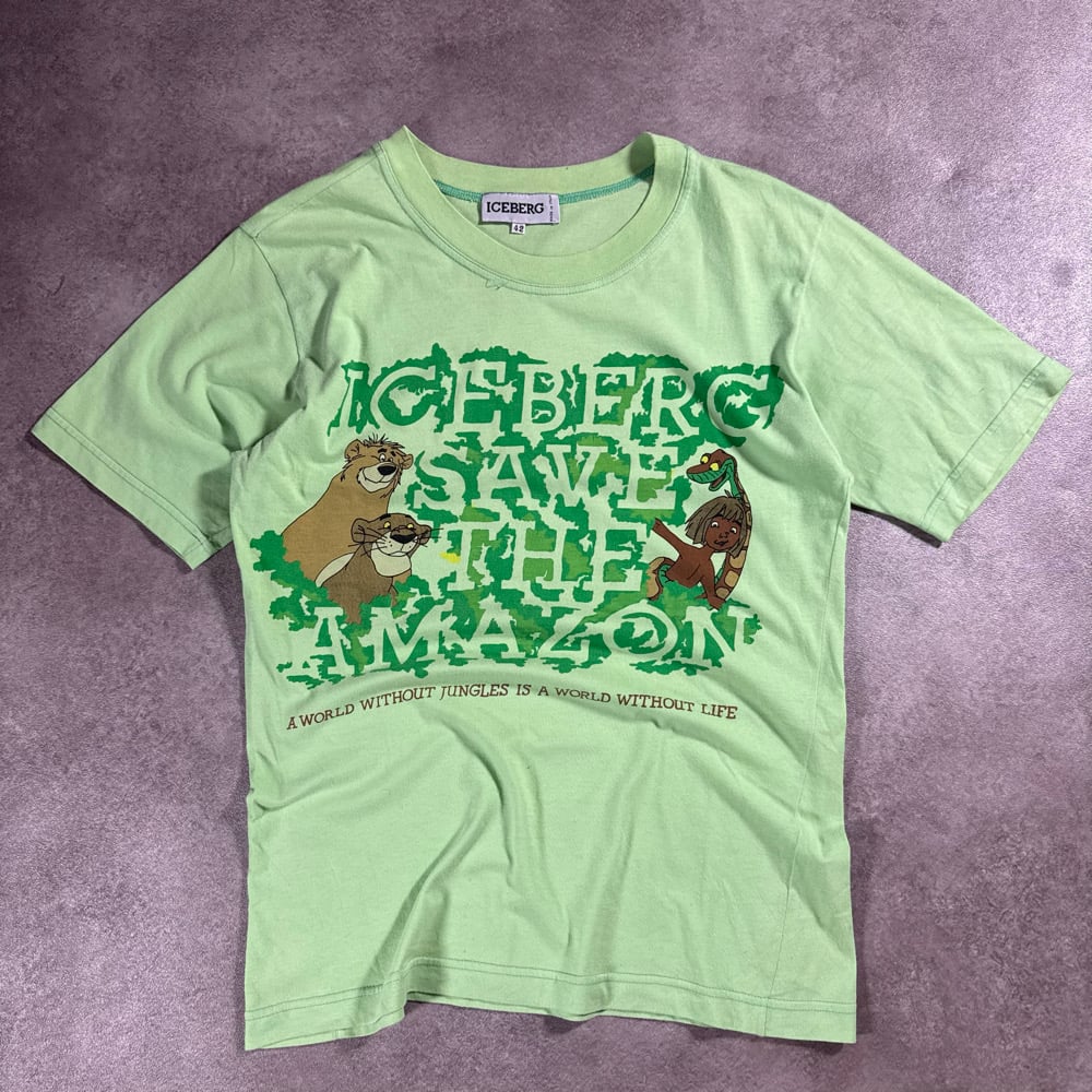Image of Iceberg “Save The Amazon” T-Shirt, Size Medium