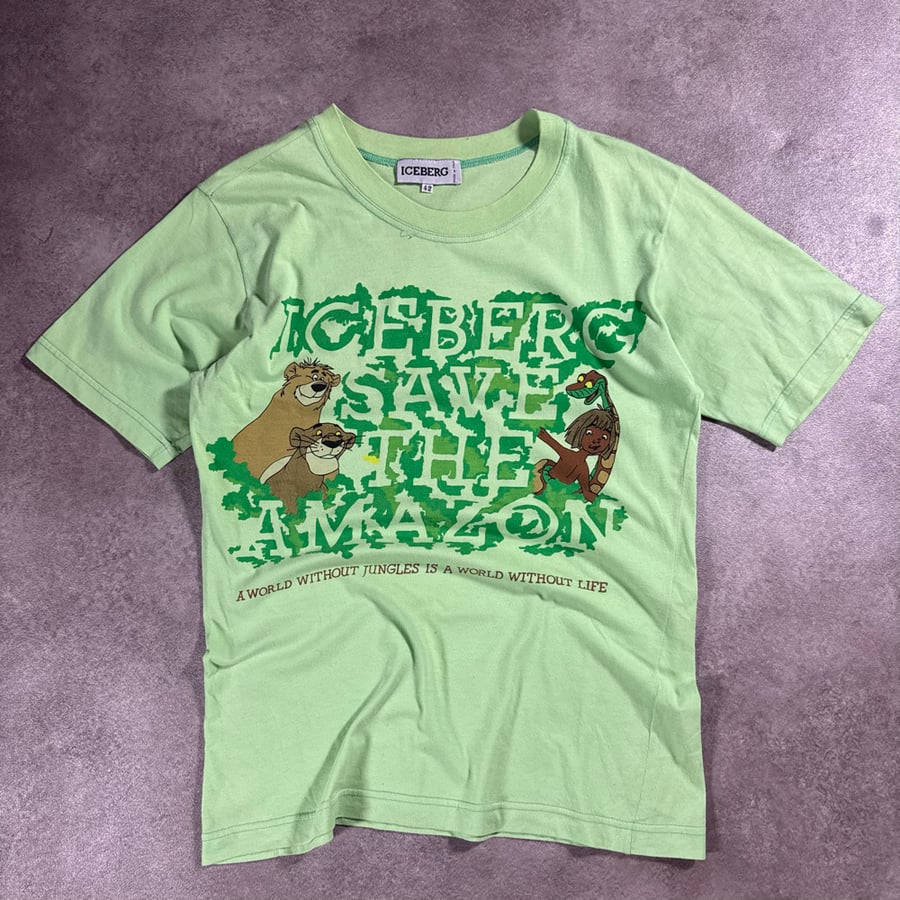 Image of Iceberg “Save The Amazon” T-Shirt, Size Medium