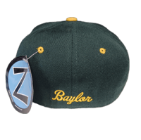 Image 5 of Zephyr Baylor Bears Hat Cap Men's Fitted Size 7 Green NCAA Dead Stock