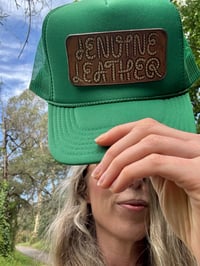 Image 4 of JENUINE LEATHER PATCHED CAP