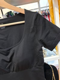 Image 2 of Black bodycon shaper dress 