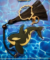 Image 1 of Orca Tassel Acrylic Keychain (Double Sided)