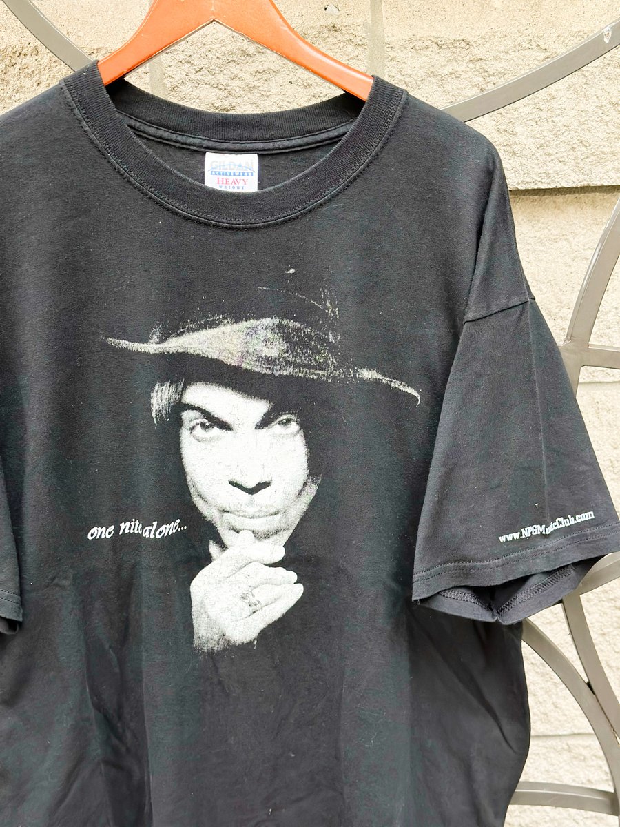 Image of 2002 VINTAGE “PRINCE - ONE NIGHT ALONE… WITH PRINCE” CONCERT TEE, SIZE: XL