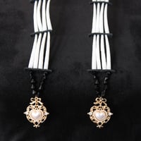 Image 2 of 5 Tier Black & Gold Hearts