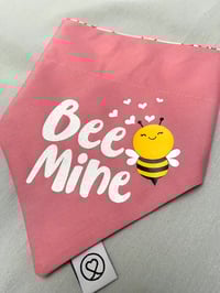 Image 2 of Bee Mine and Valentines Bee Reversible Pet Bandana