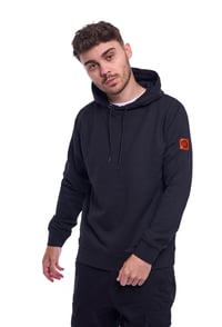 Image 1 of Chapman Hoodie in Black/ Orange SMALL ONLY