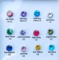 Image 5 of Gemstone and Letter Charms Necklace