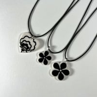 Image 1 of Porcelain Flower Necklaces