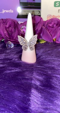 Image 4 of So Icy Butterfly Ring 