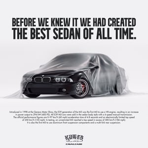 Image of E39 M5 Classic Advertisement Poster