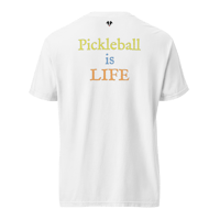 Image 1 of "Pickleball is Life...Be a Goldfish" Unisex Garment-dyed Heavyweight T