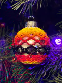 Beaded Fire Ornament 