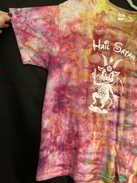 Image 2 of XL Hail Satan Tie Dye Shirt 3