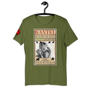 Image of Wanted Poster: The Food Burglar - T-shirts 