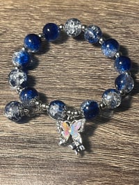 Blue butterfly bracelet 