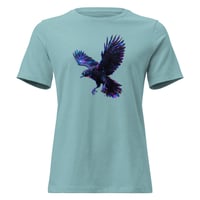 Image 6 of Women's Relaxed T-Shirt, Starlight Shadow Raven Tee