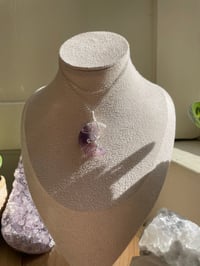 Image 4 of Dream Amethyst Silver Moon Necklace