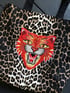 red tiger leopard print shoulder bag copy Image 2