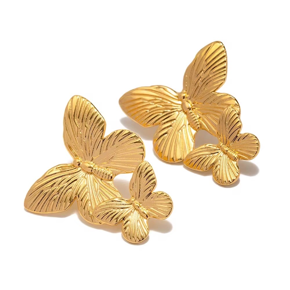 Image of Butterfly Statement Earrings