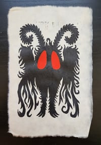 Mothman Block Print