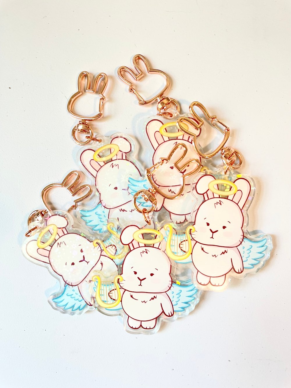 Image of Angel Bunny Keychain