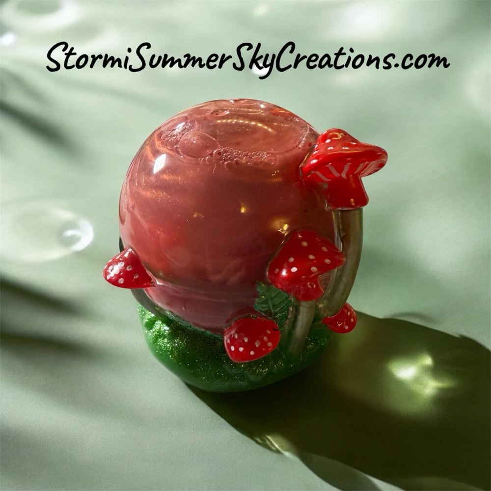 Image of Red Mushroom Shaker Globe 