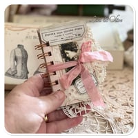 Image 5 of French Ephemera Box of lace samples and a lace sample snippet book