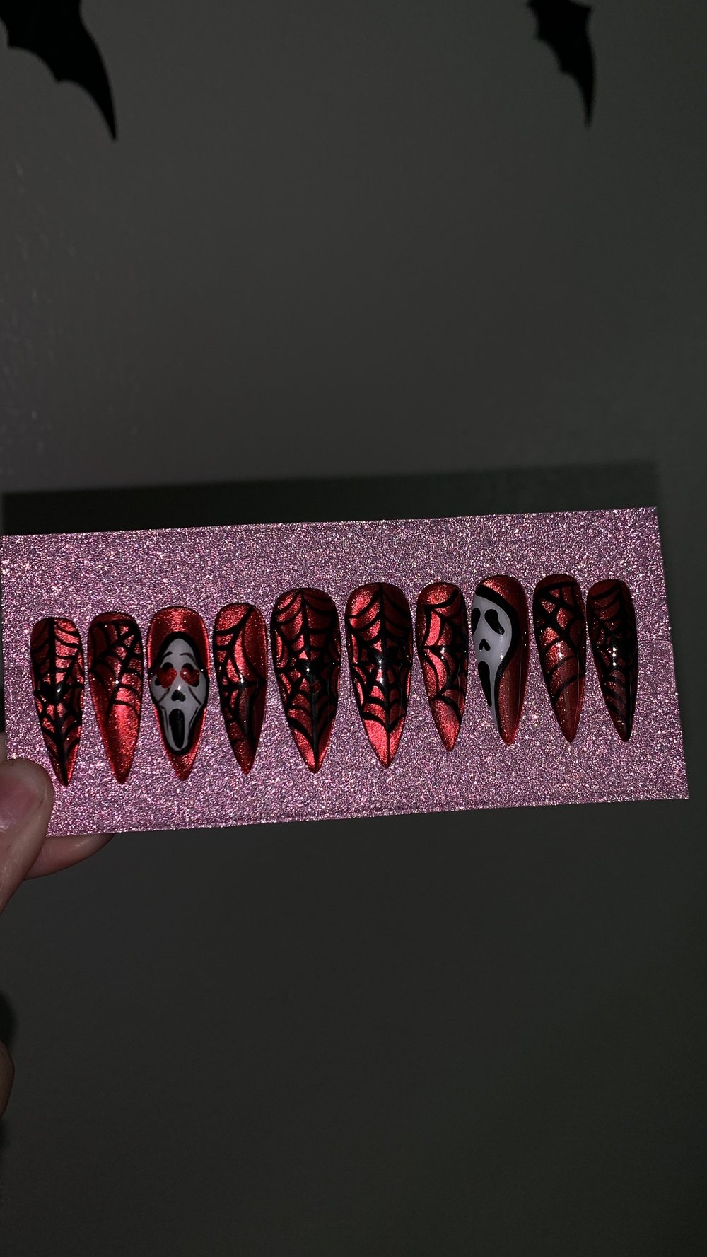 Image of Valloween Ghostface Nails