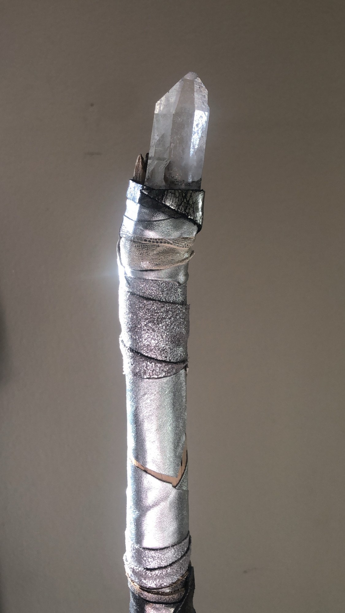 SILVER SWORD crystal wand