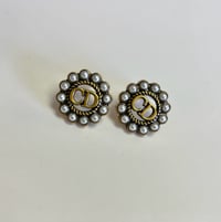 Image 1 of CD Flower Studs