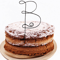 Image 2 of Initial Cake Topper