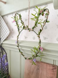 Image 1 of SALE! Floral Bunny Hanger